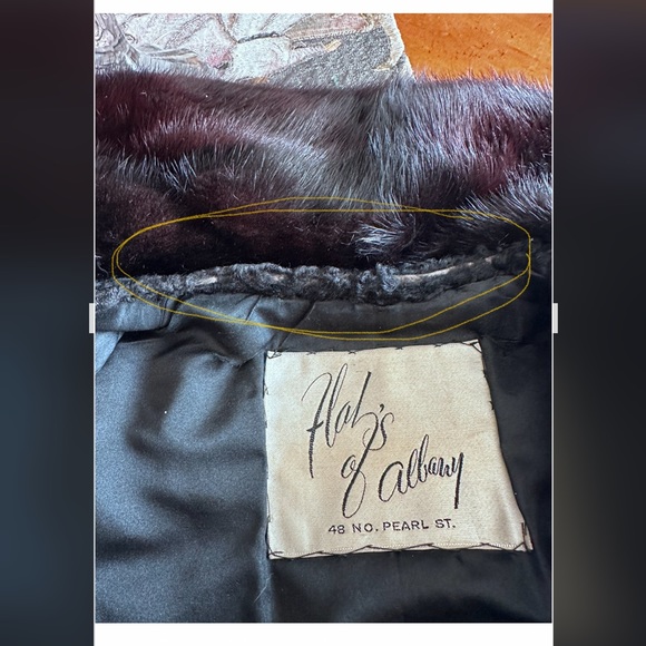 PERSIAN LAMB, MINK FUR COLLAR JACKET - Picture 16 of 16